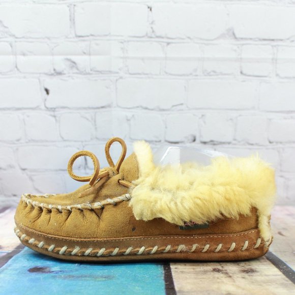 Shearling Moccasin Slippers 